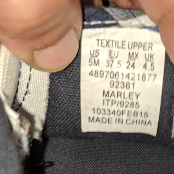 🌷Joe Boxer Boys shoes Size: 5M plaid blue & white - Picture 4 of 7